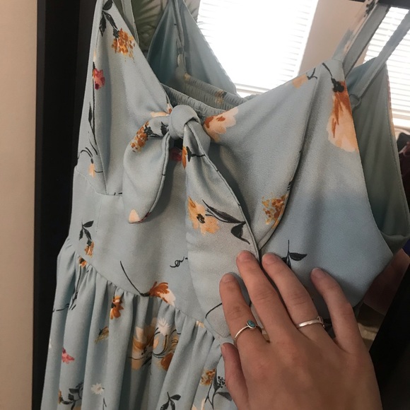 Blue Floral Dress - Picture 5 of 7